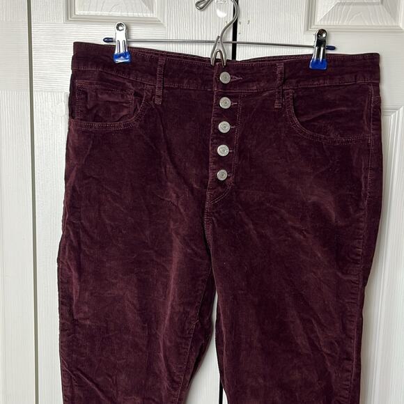 Levi’s 721 High Rise Skinny Corduroy Pants Purple 32 - Picture 7 of 11